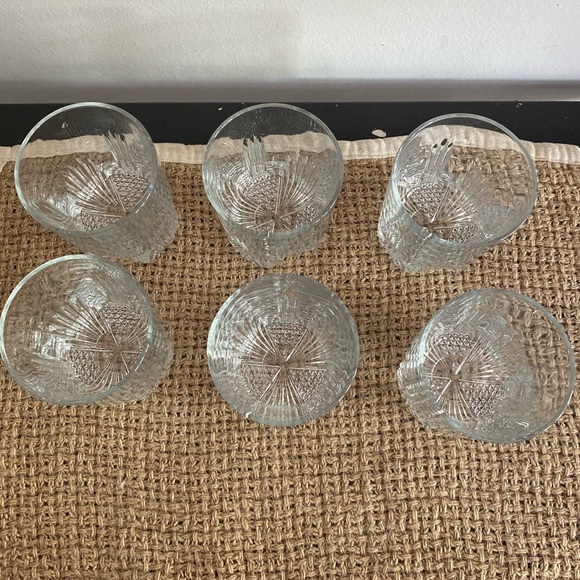 (6) SET VINTAGE ITALIAN CRYSTAL WHISKEY SCOTCH GLASSES - Picture 8 of 14